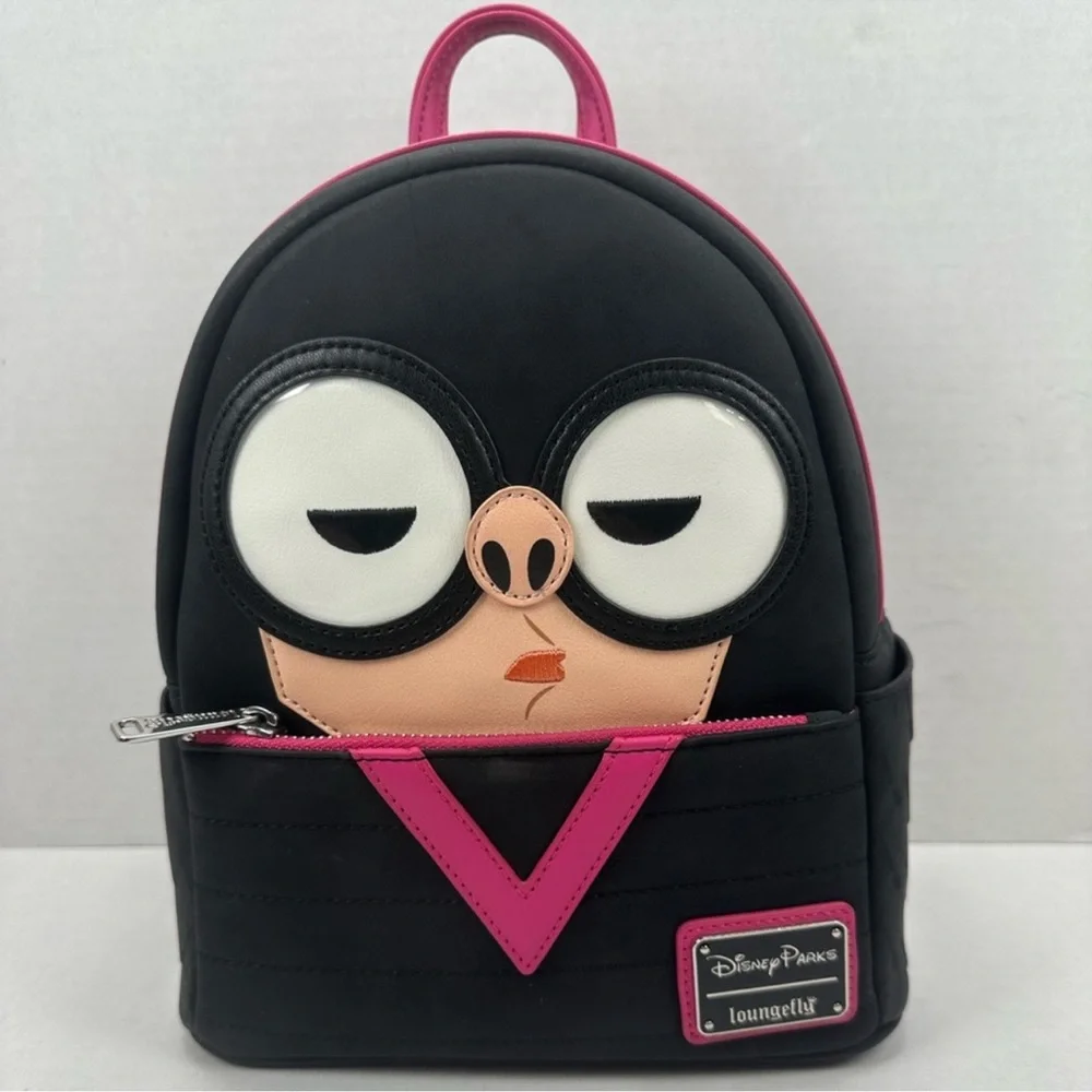 Loungefly Disney The Incredibles Edna Mode Cosplay Mini Backpack & Wallet